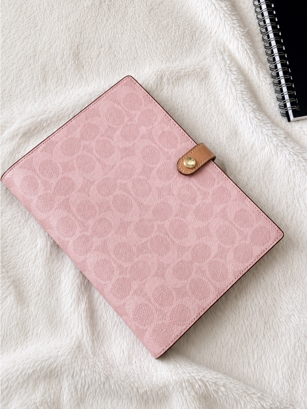 Powder Pink Coach Notebook